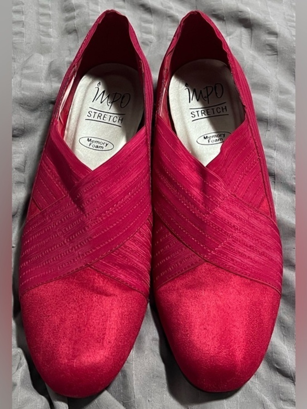 Red suede Hollywood size ladies 10 shoes